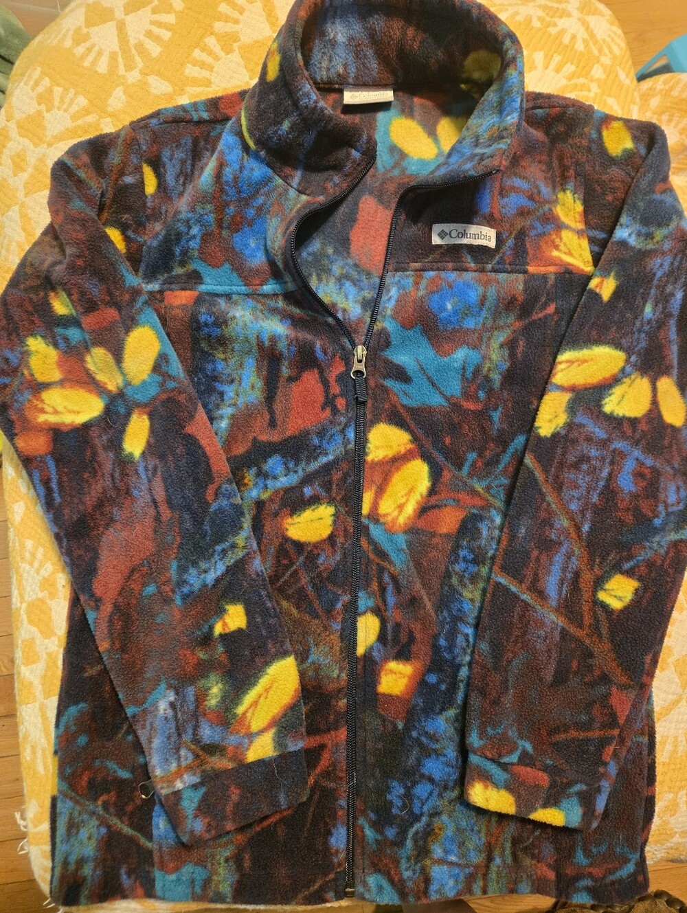 Columbia Colorful Patterned Fleece Jacket